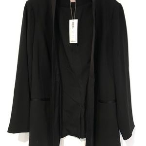 NEW Chico's Black Label Front Tie Blazer